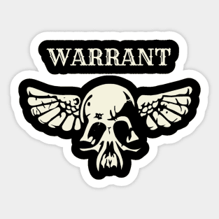 warrant Sticker